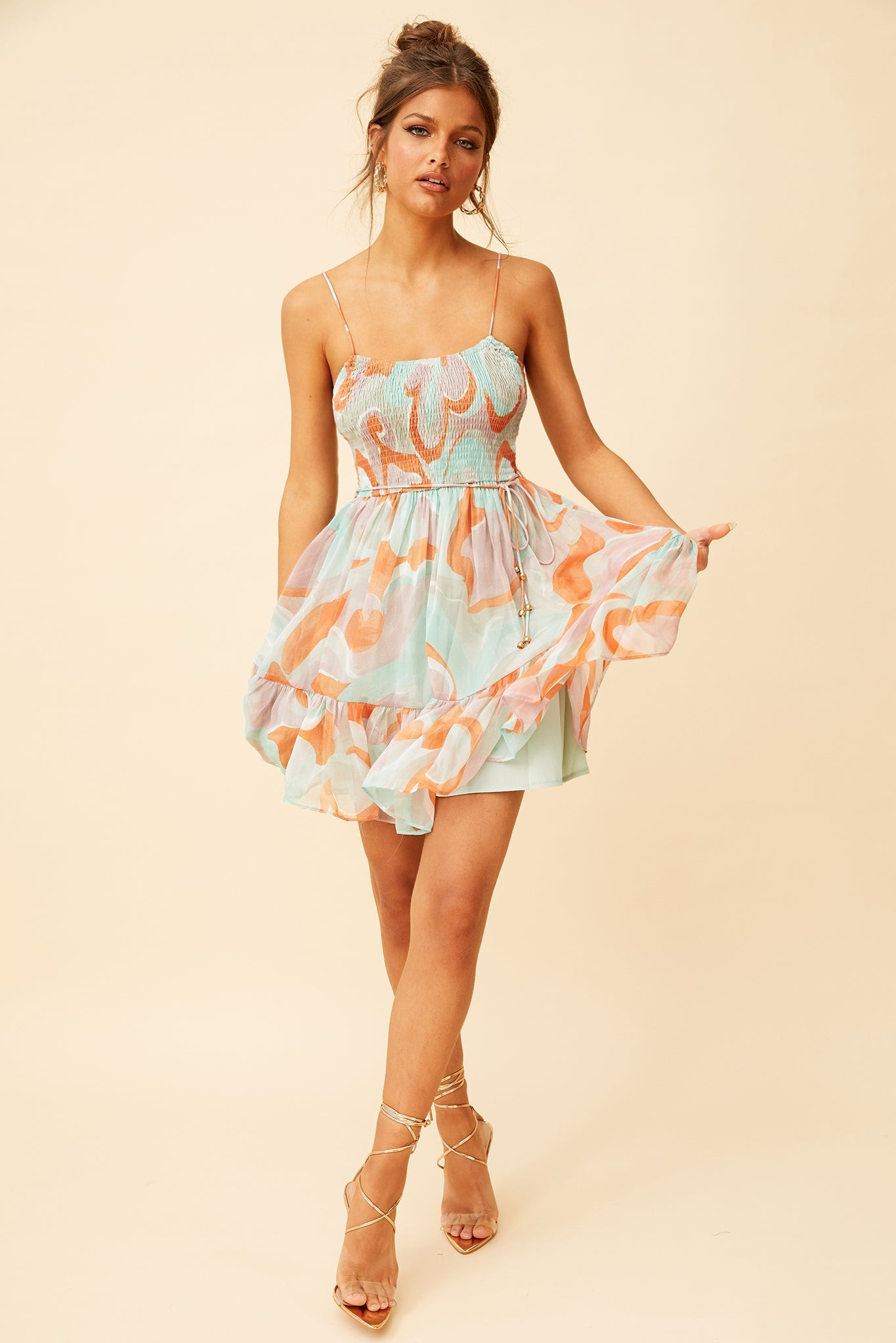 Spring Dance Dress - Orange | Sage and Paige AUS.