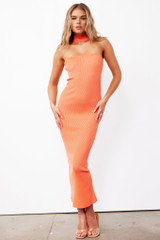 Conversations Maxi Dress - Orange | Sage and Paige AUS.