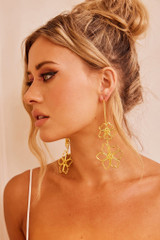Flower Touch Earrings - Gold | Sage and Paige AUS.