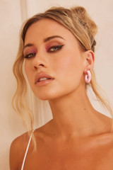 Nice Try Solid Earrings - Pink | Sage and Paige AUS.