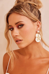 Wavefinder Earrings - White Gold | Sage and Paige AUS.