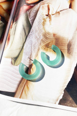 Canyon Moon Earrings - Green | Sage and Paige AUS. Canyon Moon Earrings - Green | Sage and Paige AUS.