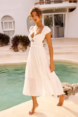 Bohemian Dreams Maxi Dress - White | Sage and Paige AUS.