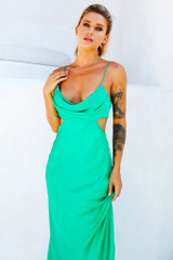 Heartbreaker Midi Dress - Emerald | Sage and Paige AUS.