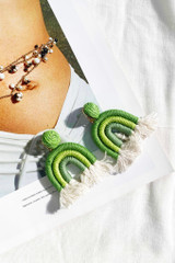 Love Full Oasis Earrings - Green | Sage and Paige AUS.