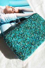High Standard Clutch Bag - Aqua | Sage and Paige AUS.