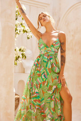 Everywhere Beyond Maxi Dress - Green Multi | Sage and Paige AUS.