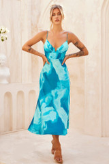 Art Of Love Midi Dress - Aqua | Sage and Paige AUS.