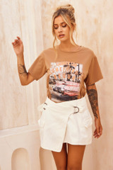 One To Want Mini Skirt - White | Sage and Paige AUS. One To Want Mini Skirt - White | Sage and Paige AUS.