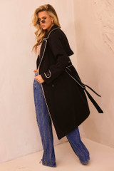 Calla Lilly Trench Coat - Black | Sage and Paige AUS. Calla Lilly Trench Coat - Black | Sage and Paige AUS.