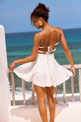 Bali Seashell Mini Dress - White | Sage and Paige AUS.