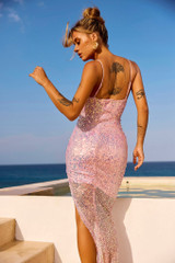 Make This Mine Midi Dress - Pink | Sage and Paige AUS.