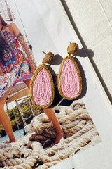 Unique Touch Earrings - Pink | Sage and Paige AUS.
