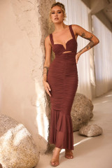 Eternal Muse Maxi Dress - Chocolate | Sage and Paige AUS.