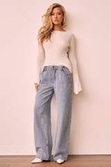 Have Me All Knit Top - White | Sage and Paige AUS.