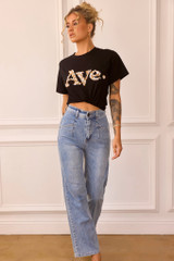 Classic Flare Jeans - Washed Blue | Sage and Paige AUS.