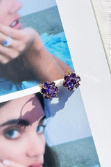 Free Fallin Earrings - Purple | Sage and Paige AUS.