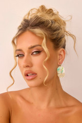 One To Beat Earrings - Green | Sage and Paige AUS.