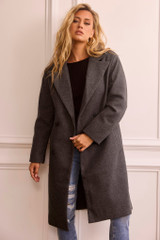 Beautiful Escape Coat - Charcoal | Sage and Paige AUS. Beautiful Escape Coat - Charcoal | Sage and Paige AUS.