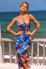 Mad Love Maxi Dress - Blue Multi | Sage and Paige AUS.