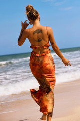Bohemian Nights Maxi Dress - Orange | Sage and Paige AUS.