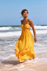 Martini Maxi Dress - Yellow | Sage and Paige AUS.