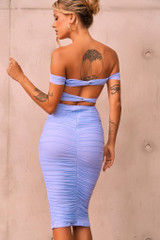 Izzy Midi Dress - Cornflower Blue | Sage and Paige AUS.