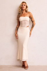 Later Feelings Maxi Dress - Cream | Sage and Paige AUS. Later Feelings Maxi Dress - Cream | Sage and Paige AUS.