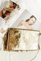 Golden Moon Clutch Bag - Gold | Sage and Paige AUS.