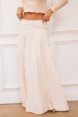 Rue Knit Maxi Skirt - Ivory | Sage and Paige AUS. Rue Knit Maxi Skirt - Ivory | Sage and Paige AUS.
