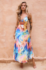 Send Love Maxi Dress - Blue Multi | Sage and Paige AUS. Send Love Maxi Dress - Blue Multi | Sage and Paige AUS.