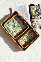 Cahuenga Tray Set - Blue Multi | Sage and Paige AUS. Cahuenga Tray Set - Blue Multi | Sage and Paige AUS.