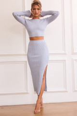 Ronny Knit Top - Pale Blue | Sage and Paige AUS. Ronny Knit Top - Pale Blue | Sage and Paige AUS.