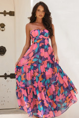 Outta Here Maxi Dress - Purple Multi | Sage and Paige AUS. Outta Here Maxi Dress - Purple Multi | Sage and Paige AUS.