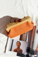 Dixie Clutch Bag - Orange | Sage and Paige AUS.