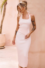 Chic Reigns Knit Midi Skirt - Pink | Sage and Paige AUS. Chic Reigns Knit Midi Skirt - Pink | Sage and Paige AUS.