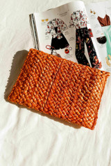 Sunset Meadow Clutch Bag - Orange | Sage and Paige AUS.