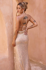 You Wish Sequin Maxi Dress - Gold | Sage and Paige AUS. You Wish Sequin Maxi Dress - Gold | Sage and Paige AUS.
