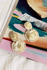 Lush Petal Earrings - White | Sage and Paige AUS. Lush Petal Earrings - White | Sage and Paige AUS.