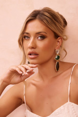 Mystic Prism Earrings - Green Multi | Sage and Paige AUS.