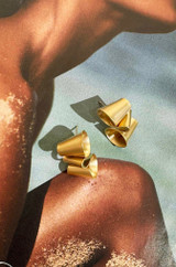 Luna Fold Earrings - Gold