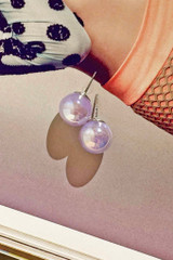 Lunar Glow Earrings - Purple
