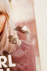 Halo Fold Earrings - Silver