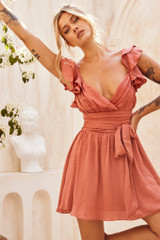 Fairytale Ending Mini Dress - Rose | Sage and Paige AUS. Fairytale Ending Mini Dress - Rose | Sage and Paige AUS.