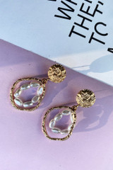 Fresh Breeze Earrings - Gold White | Sage and Paige AUS.