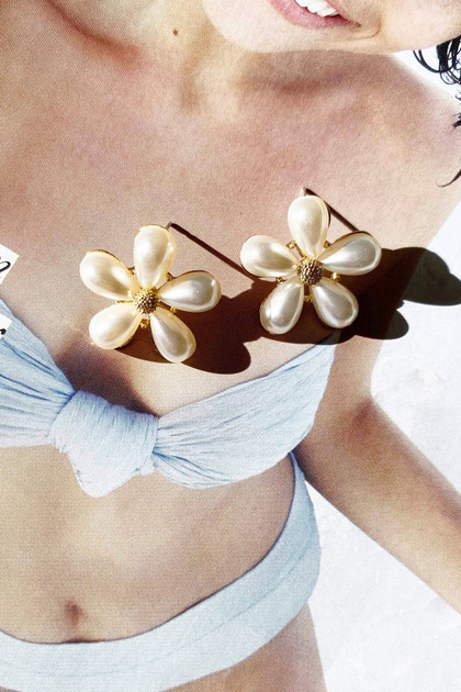 Begin Again Earrings - White | Sage and Paige AUS. Begin Again Earrings - White | Sage and Paige AUS.