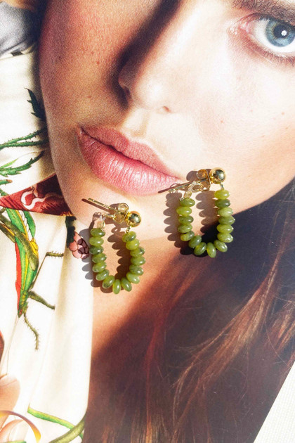 Candybar Earrings - Olive | Sage and Paige AUS.