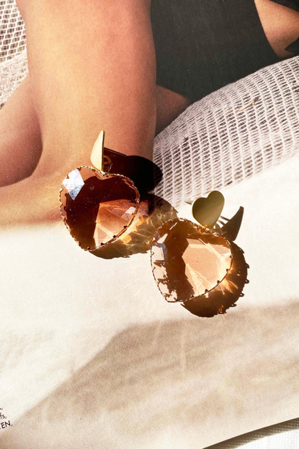 Disco Sole Earrings - Rose Gold | Sage and Paige AUS.
