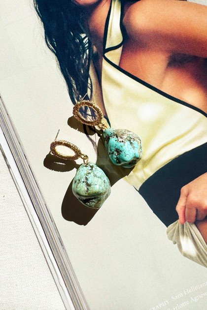 Greek Days Earrings - Turquoise | Sage and Paige AUS.