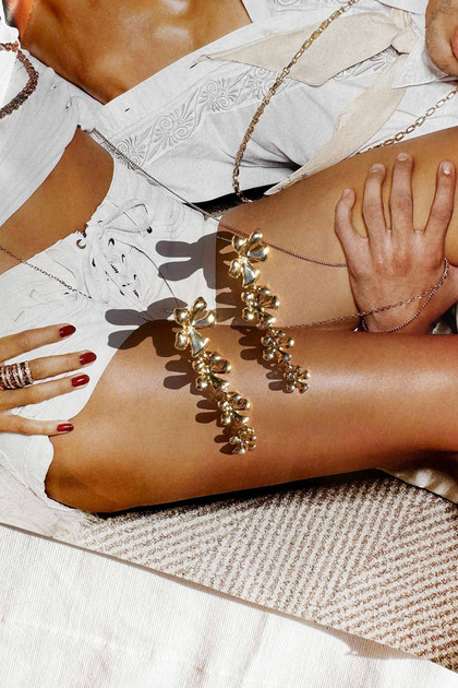 Golden Blossom Earrings - Gold | Sage and Paige AUS.